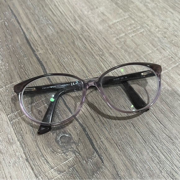 Emporio Armani Black Gradient Made in Italy Frames Glasses Lux Designer - Picture 4 of 8